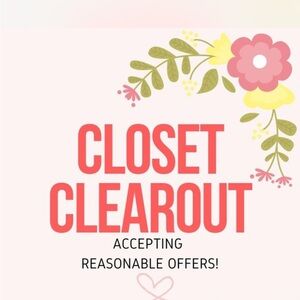 Closet Clearout!!! Donating most that won’t sell